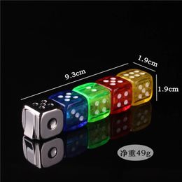 Personnalité Free Fire Dice Briquet Drôle Rougeoyant Jouet Torche Butane Briquet À Gaz Rechargeable Gadgets Portables Pour Hommes Briquets Rotatifs