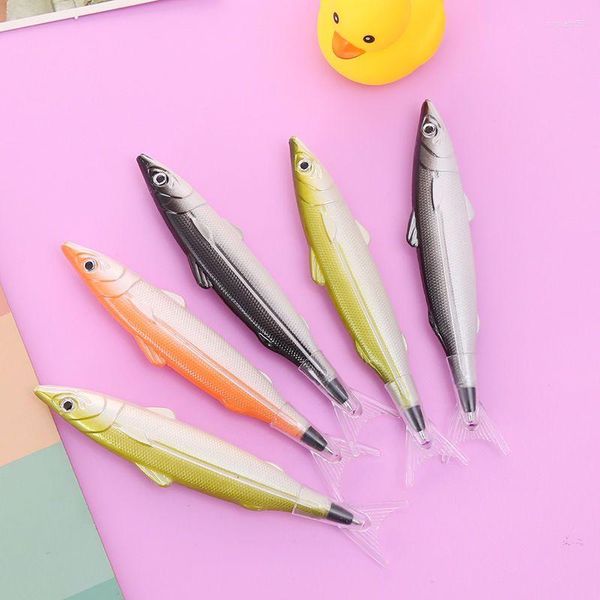 Bolígrafo de pescado salado con personalidad, papelería divertida, material escolar para escritura de estudiantes