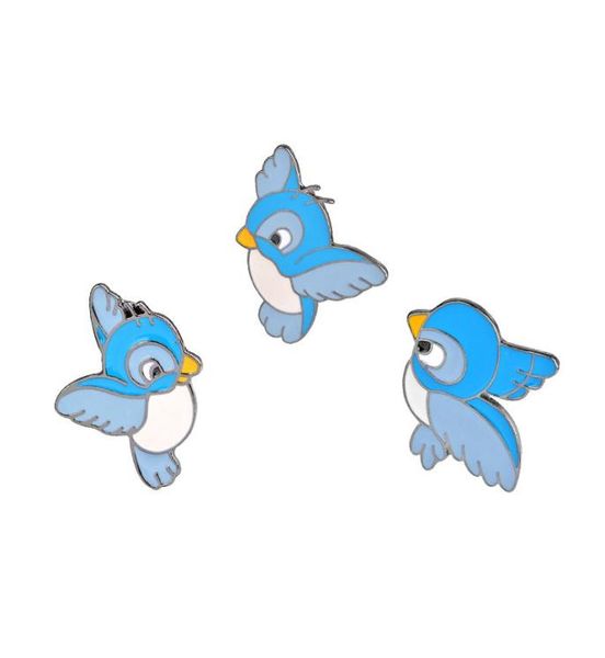 Broche spéciale de personnalité, différentes formes d'oiseaux bleus, Badge à revers, cadeaux pour enfants filles, mignon et joli Pins6655193