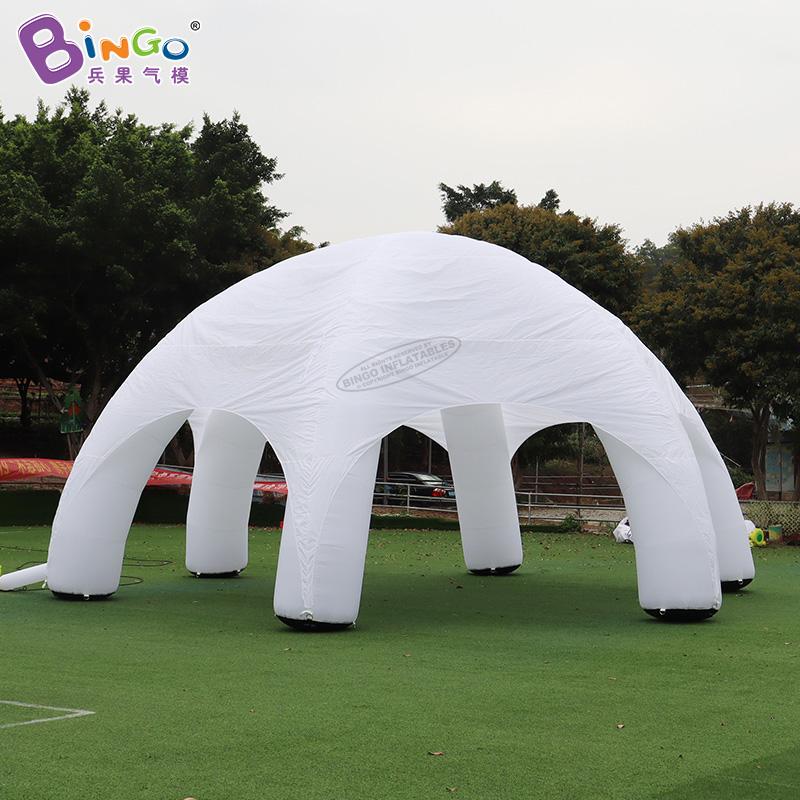 Personalized 10m dia (33ft) with blower Inflatable white canopy / giant inflatable awning blow up toys sports