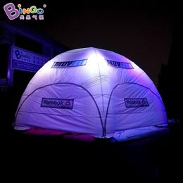 Tente araignée gonflable personnalisée à 6 pieds, dôme à lumières LED, tente de fête soufflée à l'air, jouets de sport, 10x10x4, 5mH (33x33x15 pieds)