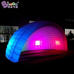 Personnalisé 10x10x4.5mh (33x33x15ft) mètres lumières gonflables dôme géant igloo / LED Boule de jardin dôme sports