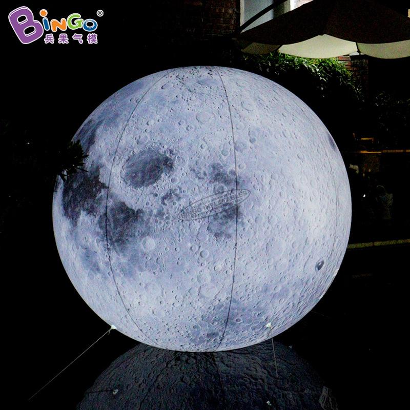Personalisierte 6m Durchmesser (20 Fuß) mit Gebläsewerbung aufblasbare Planeten Mondball Fügen Sie Lichter Spielzeug Sportinflation Ballonmodell für Party -Event -Dekoration hinzu
