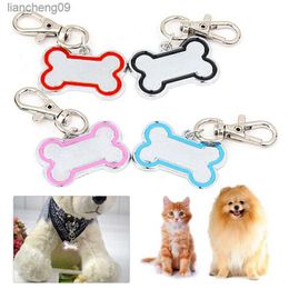 Étiquette d'identification de chien personnalisée anti-perte personnalisée Accessoires de collier de chien de compagnie gravés Étiquette d'identification de chiot de chat Nom personnalisé Étiquettes de nom d'os / patte L230620