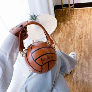 Gepersonaliseerde basketbaltas vrouwelijke kruis messenger -baltas populaire zomer ins mode schoudertas 220628
