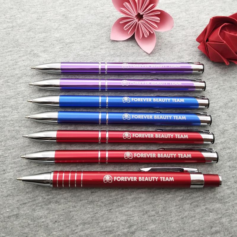 Personalized Bridal Gifts Custom With Your Own Text Design Free 30pcs A Lot Metal Ball Pen For Wedding