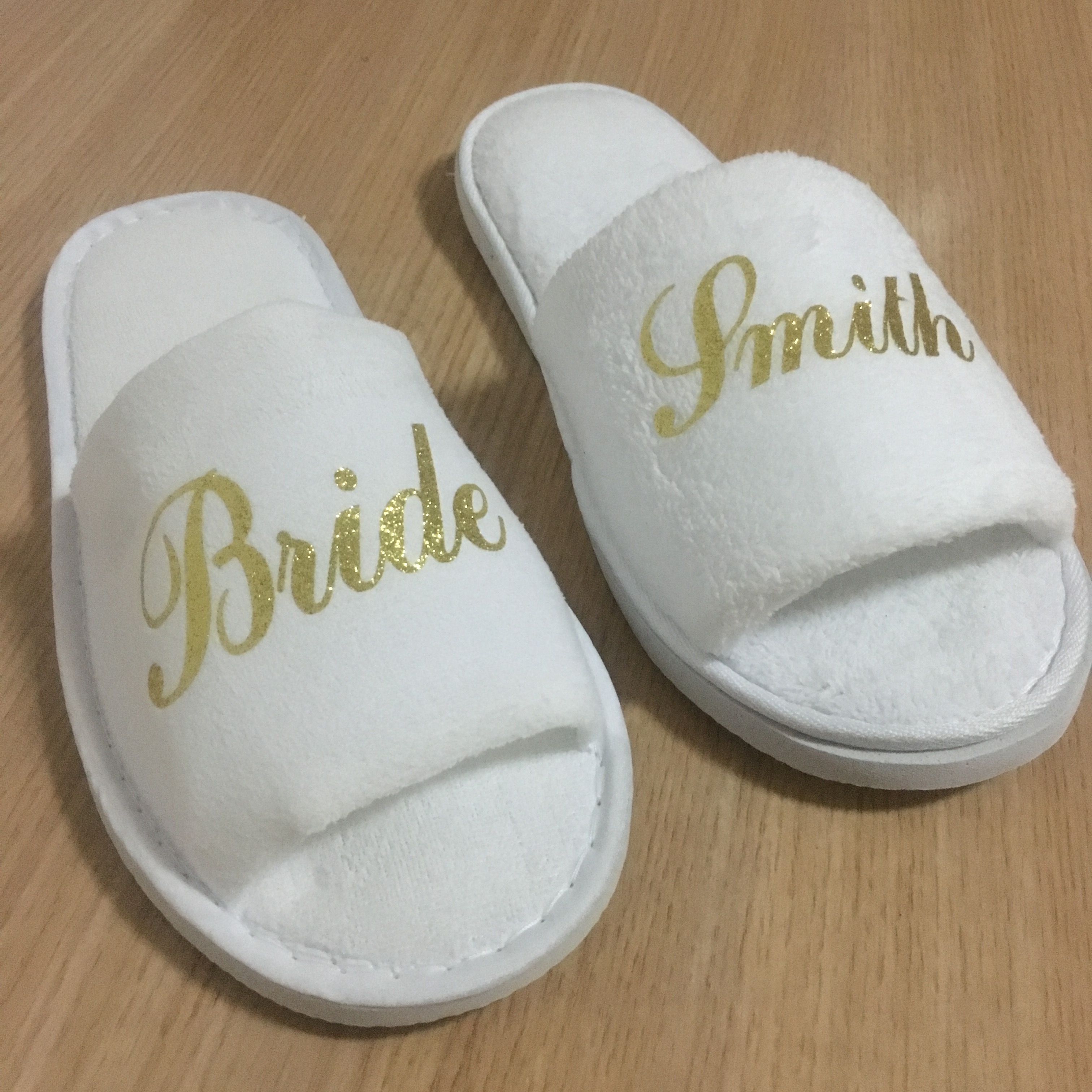 personalized Bridesmaid gift Wedding Slippers gifts wholesales Bride to be bachelorette party 5 pair lot free shipping