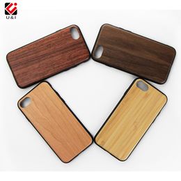 Coques de téléphone étanches antichoc pour iPhone 6 7 8 Plus X XR XS 11 Pro Max Personnalisé Personnalisé Bambou Doux TPU Bois Couverture Arrière Shell