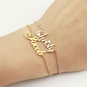 Pulsera personalizada con nombre, dijes hechos a mano para mujeres y niños, joyería grabada a mano, firma, mensaje de amor, regalo personalizado 3298