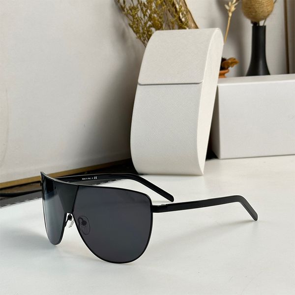 Gafas de sol piloto para hombre de alta calidad con diseño personalizado SPR69, patas de espejo creativas UV400 con forma de onda de gran tamaño entretejidas con fibra de silicato de sodio y metal