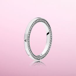 anneau double face personnalisé pour Pandora 925 tempérament dames de haute qualité de la mode en argent sterling anneau joint avec boîte d'origine