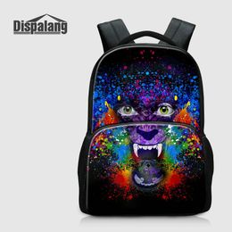 Gepersonaliseerde expressie ontwerp rugzak voor tieners 17 inch mochilas Escolar voor College Canvas Rugtas Mannen Bagpacks Pack Kinderen Bookbags