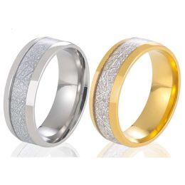 Gepersonaliseerde mode Rime Silk Patroon Ring roestvrijstalen heren Temperament trend Titanium