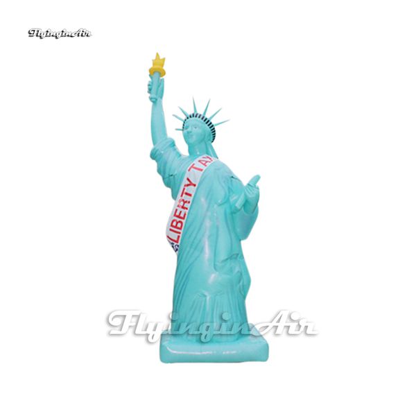 Modelo de escultura de Dios personalizado, Estatua inflable de la libertad, réplica de globo de ídolo inflable de 5m de altura para espectáculo de desfile al aire libre