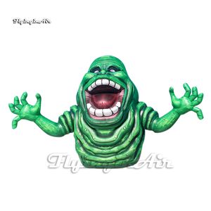 Decorazioni di Halloween all'aperto Orribili Gonfiabili Slimer Ghostbusters Personaggio Mostro Verde Palloncino Esplosione Fantasma Per Cortile