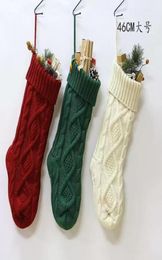 Sacs-cadeaux de bas de Noël personnalisés de haute qualité de haute qualité décorations en tricot de socking grandes chaussettes décoratives C0602G099154047