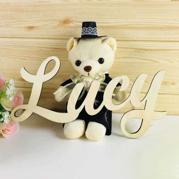 Signos de nombre de madera personalizados para niños, nombre personalizado para niños, decoración de pared, letras de madera de color, nombres de madera de pared / letra 210610