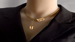Carta personalizada B Collar colgante de constelación Collar de cumpleaños antiguo de acero inoxidable personalizado Regalos de joya 5950332