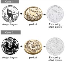 Libro de biblioteca personalizado Relojes de libros personalizados Diseño de sellos de focas de estampado