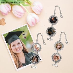 Personnalisé Master Custom Memorial Po Graduation Cap de graduation Hanging Ornements Charmes Graduation Graduation Image Graduation présente 240424