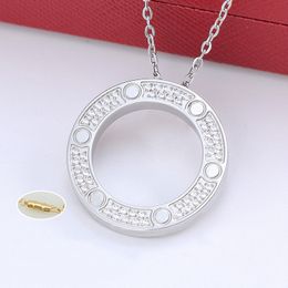 colliers personnalisés pour les femmes en acier inoxydable diamant amour collier nom personnalisé épais or argent femmes élégantes accessoires designer collier bijoux de mode