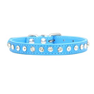 Régisseaux personnalisés Collier de chien 16 couleurs cuir pu pour petit chien Chihu Chihuahua Pink Pet Strap Collier Pet Accessoires