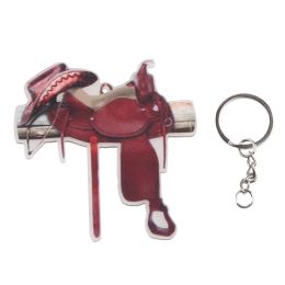 Plackchain pendentif en acrylique personnalisé en selle pour les chevaux Amant Western pour la décoration intérieure Car Rehrower Mirror Pendant