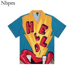 Gepersonaliseerd Shirt Harajuku Dameskleding Vrouwelijke Koreaanse Mode Chic Blusas Mujer Zomer Streetwear Top Hiphop Tuniek Blouses 210529