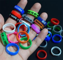 Bracelet en silicone personnalisé 1000pcs Silicone Vape Band Silicone Band Bandle de caoutchouc pas cher 22 mm Ring E CIG8970369