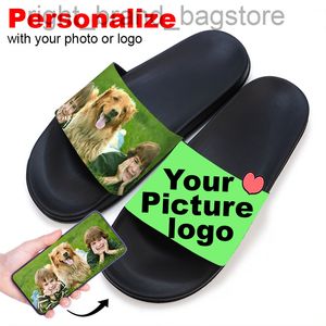 Gepersonaliseerde Slide Sandal Sneaker Vrouwen Slippers voor Mannen Gift Flip flops Aanpassen Zomer Foto Custom met Diy Home Origin W220804