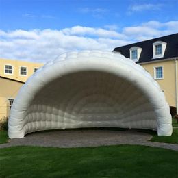 Tente Igloo gonflable à dôme personnalisé, chapiteau de scène 10mD (33 pieds) avec souffleur Half Luna Disco, bâtiment de maison pour salon commercial