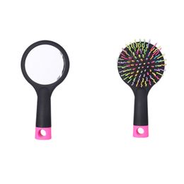 Brosses à cheveux et peignes à sublimation personnalisés Blancs de peigne à cheveux en plastique avec feuille d'aluminium en impression double face B234