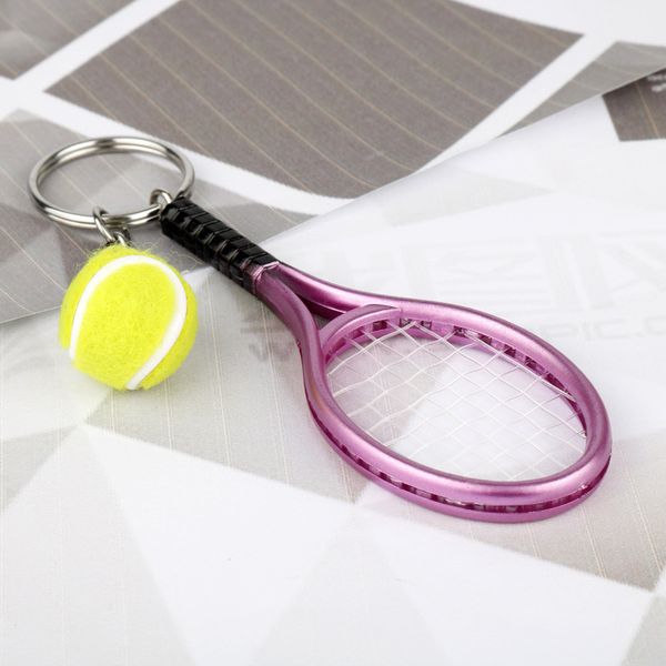 Tennis personnalisé Mini édition de poche pendentif porte-clés sport piste et terrain cadeau commémoratif Couple sac à dos pendentif