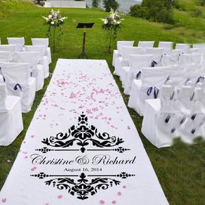 Calcomanías de pared personalizadas para boda, vinilo, pasillo de boda, decoración del suelo de la iglesia, pegatinas de pared, decoración para fiesta de boda, póster 737 22625