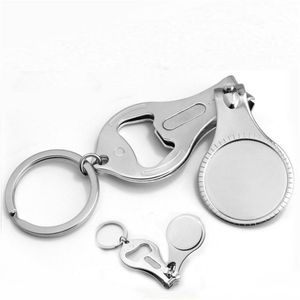 Gepersonaliseerde bruiloft souvenir voor gasten aangepaste gunst Nail Clipper fles wijnopener sleutelhanger geschenk met doos rh0534