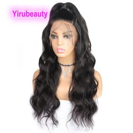 Perruque Lace Front Wig 100% naturelle péruvienne, cheveux humains, Body Wave, 4x4, sans colle, 5x5, 13x4, 10-32 pouces, couleur naturelle, densité 150%, 10-32 pouces