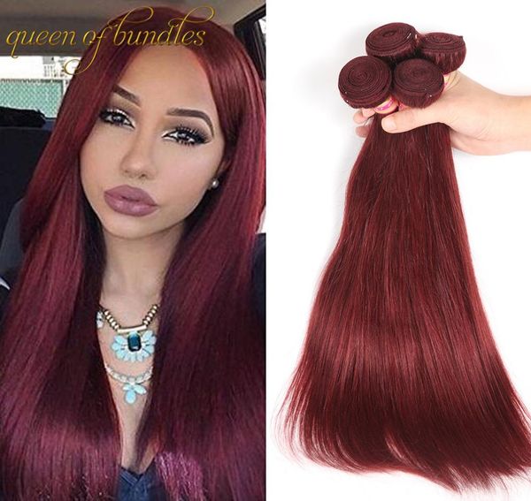 Paquets blonds péruviens cheveux vierges brésiliens droits 27 Extensions de cheveux 100 extensions de cheveux humains Remy non transformés 3 bundles6559076