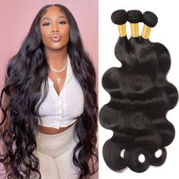 Peruvian Body Wave Human Hair Bundles 100% Unprocessed Virgin Human Hair Weave Bundles 30Inch Long Body Wave Hair Extensions