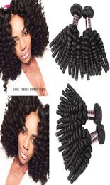 Peruvian Curly Hair Afro Kinky Curly 3bundles traite les cheveux vierges péruviennes non transformés afro vague bouclée de cheveux vierges péruviennes1101994