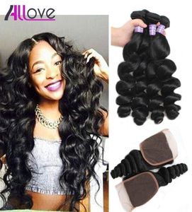 Peruaans haar Zijdeachtig recht Maagdelijk haarbundels met vetersluiting Losse golf Body Wave Goedkope Braziliaanse echt haar weven Diep Cu4900887