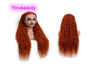 Perruque Lace Front Wig péruvienne naturelle, cheveux humains, Deep Wave, bouclés, 13x4, couleur 350, densité 150, 180, 210, 1232 pouces, Whole9323225