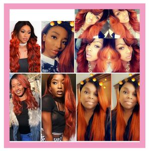 Cheveux humains péruviens 1B 350 Ombre couleur vague de corps 3 paquets 1b350 Extensions de cheveux bon marché 3 pièceslot 1026 pouces5293426