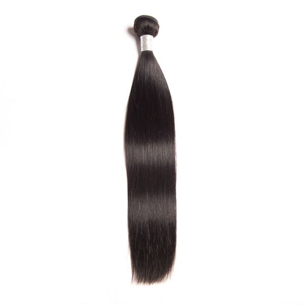 Péruvien Extensions de Cheveux Humains Droite Vierge Cheveux En Gros Cheveux Tisse Couleur Naturelle 95-100g/pièce Soyeux Droite Un Bundle