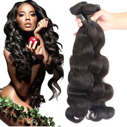 Peruvian Human Hair Weave Body Wave 3 Or 4 Bundles 9A Hair Extensions Cheaper Malaysian Indian Brazilian Cambodian Virgin Hair Bundles