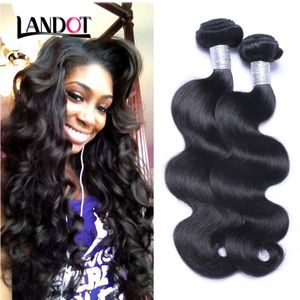 Péruvien Indien Malaisien Cambodgien Brésilien Vierge Bundles de Tissage de Cheveux Humains Vague de Corps Naturel Noir Remy Extensions de Cheveux Humains 3/4/5 Pcs