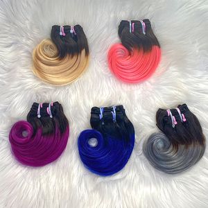 Peruaans Maleisisch Indisch haar 1b Kleurrijk Body Wave Golvend Haarextensions 4 stuks voor 1 bundel 100g Hot Selling 100% Ruw Maagdelijk Remy Menselijk haar