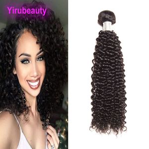 Peruaanse maagdelijk haar lichaamsgolf één bundel kinky krullend 1 stuk/lot cambodia haar inslag Natuurlijk zwart 10-28inch