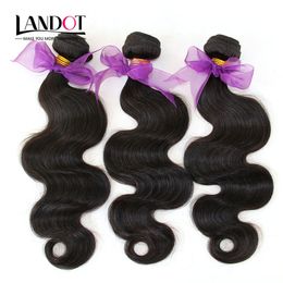 Peruviaans Haar Weave Bundels 100% Onverwerkte Peruaanse Body Wave Haar 3 Stks Lot Peruaanse Hair Extensions Natural Black Color Dyable