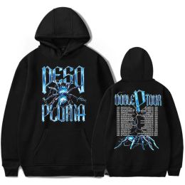 Peso Pluma Doble P Tour Merch Hoodie Dames Heren Pullover Sweatshirt met capuchon Streetwear Hip Hop Casual trainingspak met lange mouwen