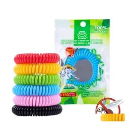 Ongediertebestrijding Anti -muggento Repellent Bracelet Bug Repel Pols Band Insect Mozzie Keep Bugs Away for ADT Kinderen Mix kleuren DHS Ship DHSG0